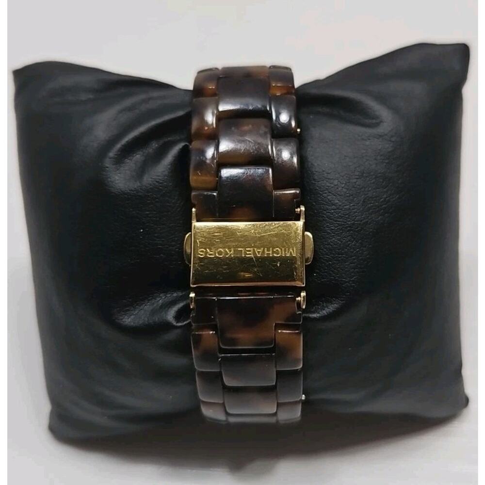 Michael Kors-MK5086 Boyfriend Gold/Tortoise Shell Women's Watch New Battery W120 - Picture 4 of 9